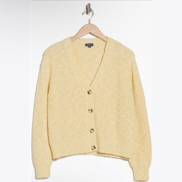 Splendid Elegant Yellow Sweater Cardigan - Picture 3 of 3